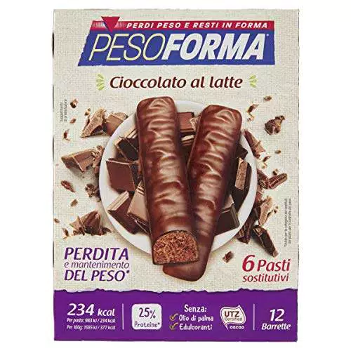 Pesoforma Barrette Cioccolato al Latte, Pasti Sostitutivi Dimagranti