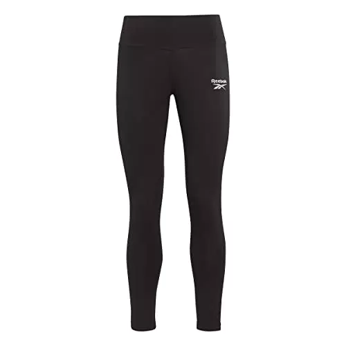 Reebok Leggings da donna, in cotone, colore nero