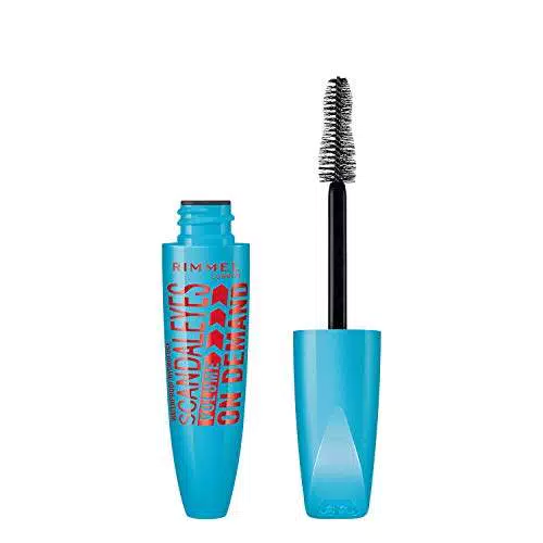 Rimmel London, Mascara ScandalEyes Volume on Demand Waterproof, Mascara Volumizzante, Resistente all'Acqua, Nero