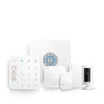 Ring Alarm, Kit da 5 pezzi con Ring Indoor Cam da Amazon - Sistema per la sicurezza domestica con monitoraggio assistito - Senza vincoli di lunga durata