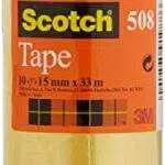 Scotch Nastro Adesivo 3M, Trasparente Acrilico, 15 mm x 33 m