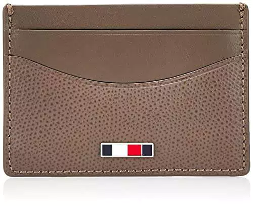 Tommy Hilfiger Business Leather, Accessori Portafogli da Viaggio Uomoarrone nebbioso