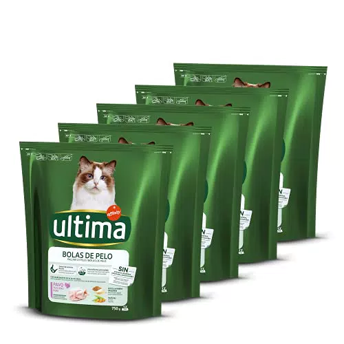 Ultima Cibo per Gatti con Controlle delle Palline di Pelo con Tacchino