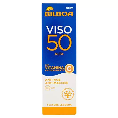 Bilboa Crema Viso Solare con Protezione Alta SPF 50