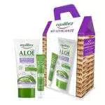 Equilibra Corpo, Kit Levigante, Aloe Dermo-Gel Ialuronico Idratante e Lenitivo
