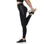 GoVIA Leggins Sportivi Donna Leggings Fitness Allenamento Vita Alta Yoga Palestra Pantaloni Opaco Stampati con Tasca Push-up 4111 Grigio M/L
