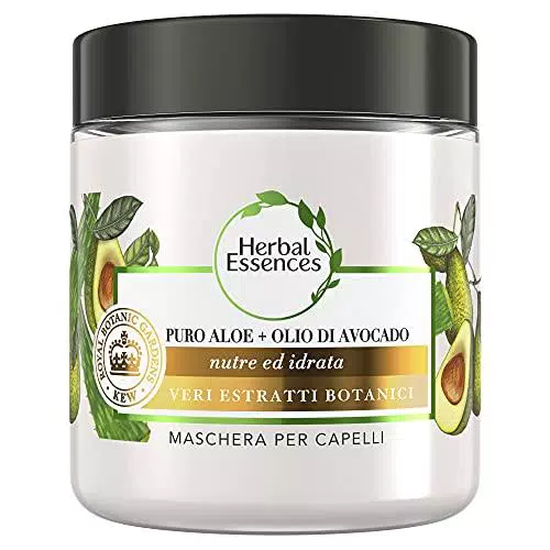 Herbal Essences Maschera Per Capelli Con Puro Aloe + Olio Di Avocado