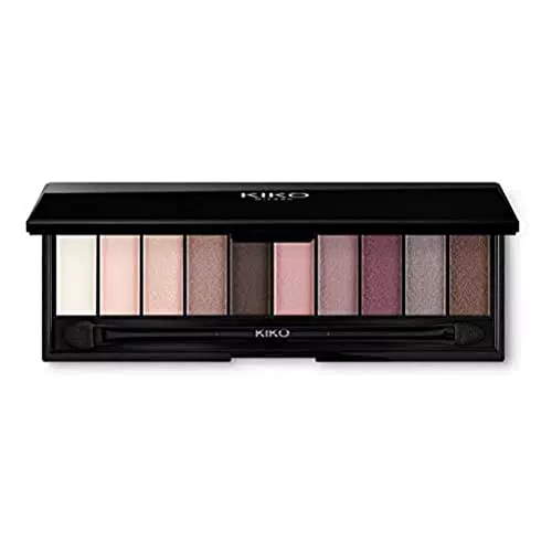 KIKO Milano Smart Eyeshadow Palette 01, Palette con 10 Ombretti Dai Diversi Finish