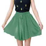 Libella Pantaloncini da Bagno Donna Pantaloncini Sportivi Corti a Strisce in Pigiama Pantaloni Corti Estivi con Vita Elasticizzata 4104 Verde SM