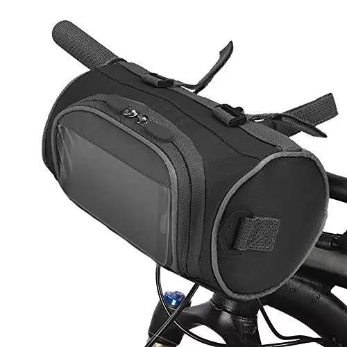 Lixada Borsa per Manubrio Bici Borsa per Secchio Bici con Touch Screen Borsa Portaoggetti Anteriore per Bicicletta Impermeabile Pacchetto Frontale per Bicicletta di Grande capacità