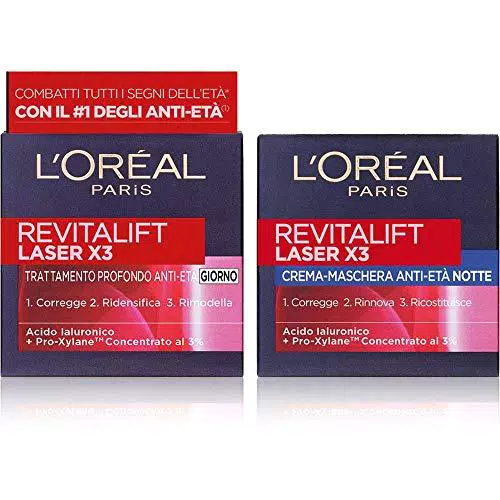 L'Oréal Paris Revitalift Laser X3 Routine Viso per Combattere Tutti i Segni dell'Età