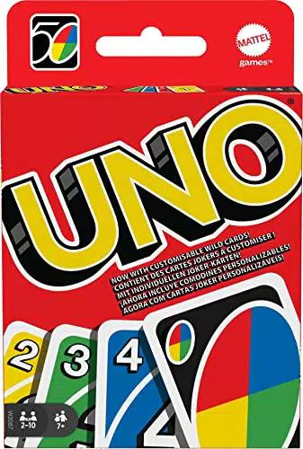 Mattel Games - UNO Carte da Gioco, adatto per bambini e per tutta la famiglia con carte speciali