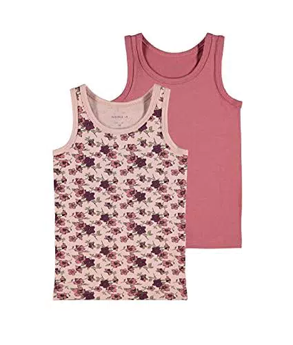 Name It Nmftank Top 2p Deco Rose Flower Noos Canottiera
