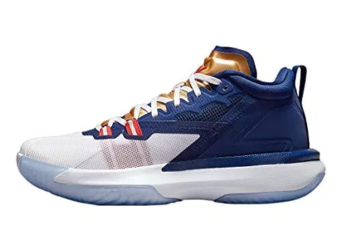 Nike Jordan Zion 1, Sneaker Uomo, Blue VoidWhiteMetallic GoldUniversity Red