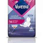 Nuvenia - Assorbente Sottile Normal con Ali - Superficie Morbida e Controllo Odori - Confezione da 16 Assorbenti