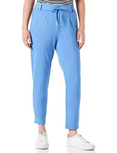 ONLY Poptrash Trousers Pantaloni, Ultramarine, L / 32 Donna