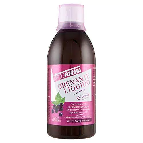 Pesoforma Drenante Liquido Frutti di Bosco, Elimina Liquidi in Eccesso