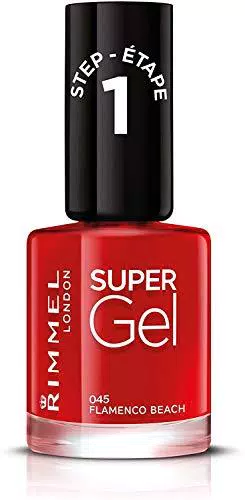 Rimmel London Smalto Super Gel Colore - Effetto Gel a Lunga Durata - 045 Flamenco Beach - 12 ml