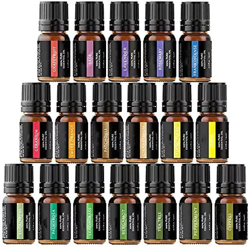 Set Regalo di Oli Essenziali 18 x 5ml per Diffusore