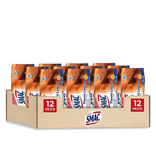 Smac Panni Umidi, Detergenti, per Superfici in Legno