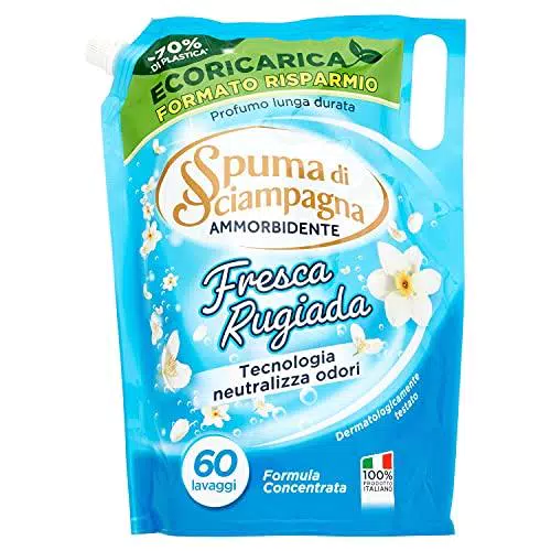 Spuma di Sciampagna Ecoricarica Ammorbidente Liquido Concentrato Fresco Puro