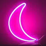XIYUNTE Luna neon Insegne luminose Luci notturne rosa neon light Illuminazione per interni Luna Mood Lights