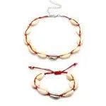 1 set di collana e bracciale da donna Procon™ con conchiglia naturale per donna collana girocollo da donna gioielli hawaiani bohémien
