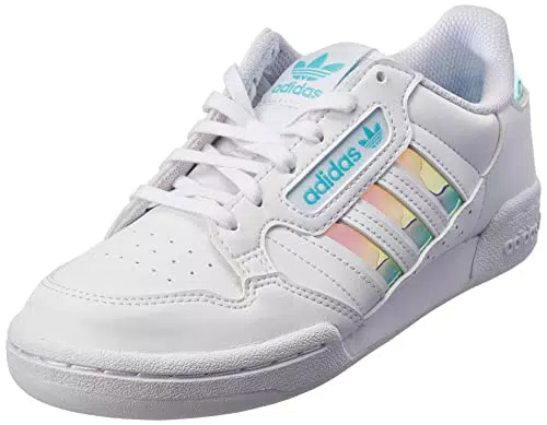 adidas Continental 80 Stripes J, Sneaker, Ftwr White/Ftwr White/Pulse Aqua