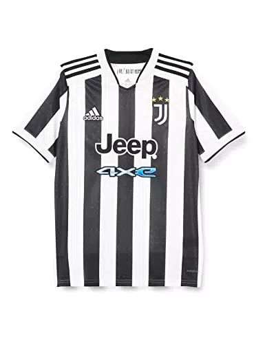 adidas Juve H JSY Y, T-Shirt Unisex-Bambini, Bianco Nero