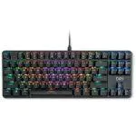 DR1TECH Raven Tastiera Meccanica TKL da Gaming RGB per PC 87 Tasti Anti Ghosting - Tastiera USB Ergonomica con Filo