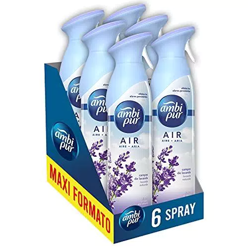 AmbiPur Air Profumatore per Ambienti Spray, Fragranza Lavanda