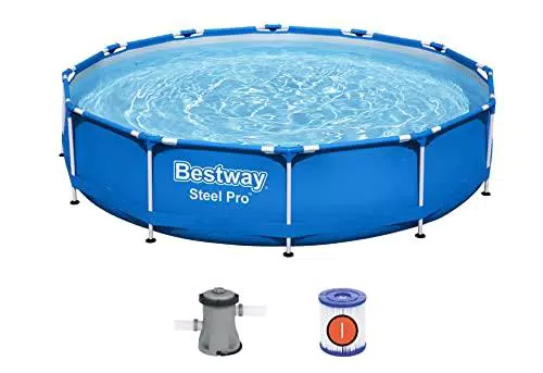 Bestway 56681-2 Piscina Fuori Terra Steel Pro da 366 x 76 cm