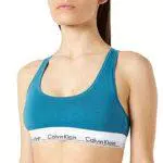 Calvin Klein Bralette Sfoderata Reggiseno, Tapestry Teal