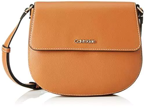 Calvin Klein, CK MUST BORSA SELLA SM Donna, Cognac, Medium