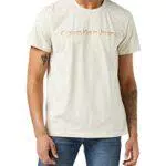 Calvin Klein Jeans Mixed INSTITUTIONAL Tee T-Shirt, Guscio d'uovo