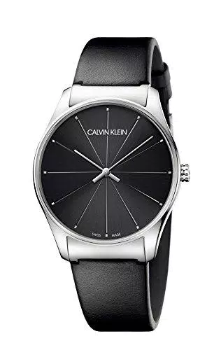 Calvin Klein Orologio Analogico Quarzo Donna con Cinturino in Pelle K4D211CY