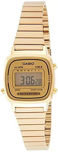 Casio Orologio Digitale al Quarzo Donna con Cinturino in Acciaio Inox LA670WGA-9DF