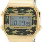Casio Orologio Digitale Quarzo Unisex con Cinturino in Acciaio Inox A168WEGC-3EF