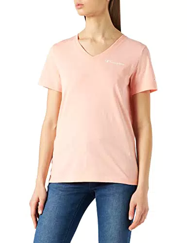 Champion American Classics - Small Logo S/S V-Neck T-shirt da Donna