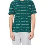 Champion American Tape All-Over T-Shirt Uomo, Verde