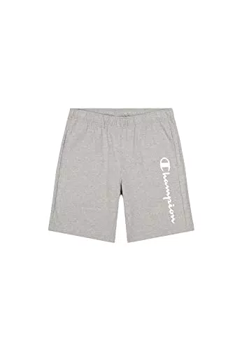 Champion Authentic Pants Pantaloncini Bermuda, Grigio Melange Chiaro