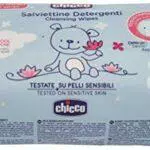 Chicco Salviette Detergenti, Salviette Umidificate Bambini