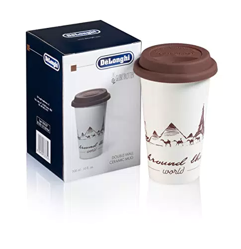 De'Longhi Travel Mug, Thermos a Doppia Parete per Drink Caldi e Freddi