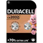 Duracell - 2032, Batteria Bottone al litio 3V, confezione da 2