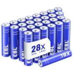 EBL 28 pcs Alcaline AAA Batterie - 1.5V Tripla a Lunga-Durata Mini Pile Stilo AAA