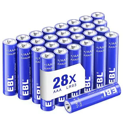 EBL 28 pcs Alcaline AAA Batterie - 1.5V Tripla a Lunga-Durata Mini Pile Stilo AAA