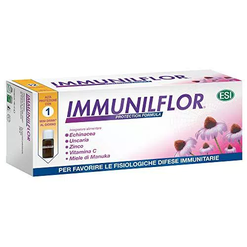 ESI Immunilflor - 12 Mini Drink, Verde, 180 Millilitri