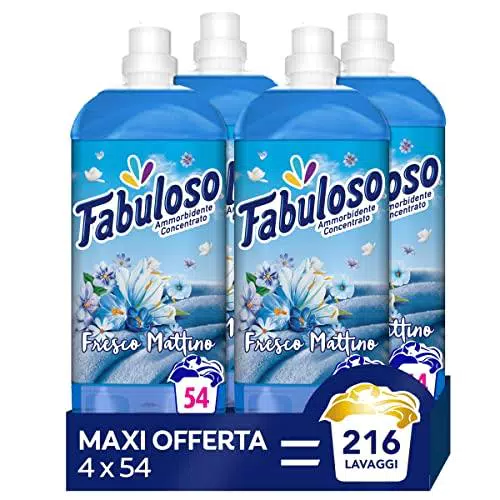 Fabuloso Ammorbidente Lavatrice Concentrato Fresco Mattino 216 lavaggi