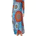 find. Vestito Lungo Casual a Maniche Lunghe da Donna Copricostume da Spiaggia Maxi Abiti Lunghi con Tasca Floreale Vestito Abito Lungo