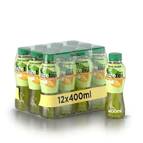 FuzeTea Tè Verde Mango e Camomilla 12 Bottiglie da 400 ml